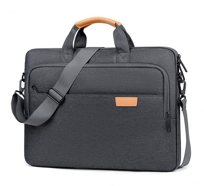온니아 고급 남성용 숄더 노트북가방 슬림형 직장인 대용량 17인치 18인치, 그레이