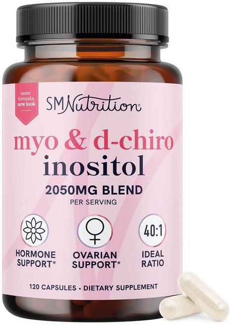SMNUTRITION Mio & D-Chiro 肌醇 2050mg 膠囊, 1個, 120錠