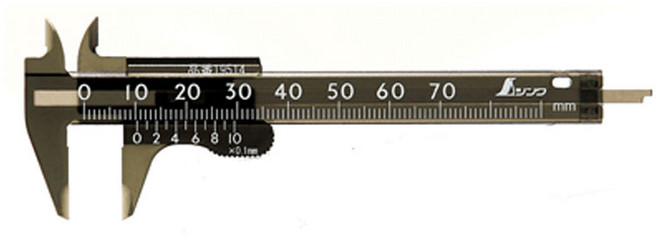 신와 미니 노기스 0.1X70mm 버니어캘리퍼스 S-19514, 1개