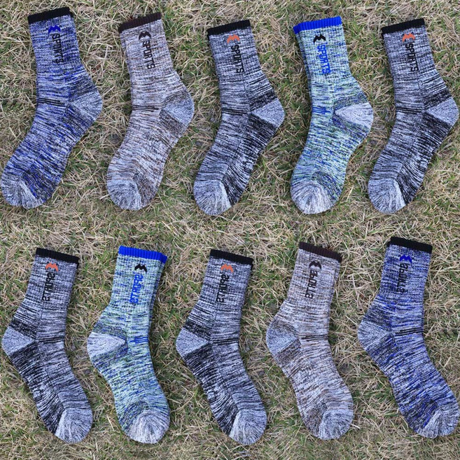 마마로 남녀 이중바닥 등산양말 장목 10켤레, 혼합발송, 10개