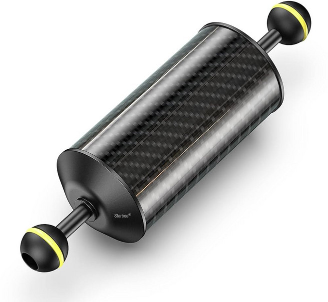 SEAFROGS 카본 비디오 라이트 듀얼 트레이 수중 다이빙 스트로브용 파이버 플로트, GA6