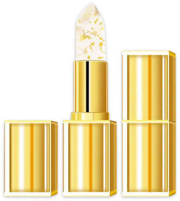 TkBARVENA 鎏金變色脣膏 滋潤保溼不沾杯, 1個, 溫感變色防暈染潤脣膏YB1001