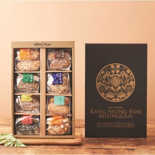 강성은명과 동백세트 (보자기+쇼핑백/8가지 구성/60년 전통/프리미엄 전통과자), 단품, 1개