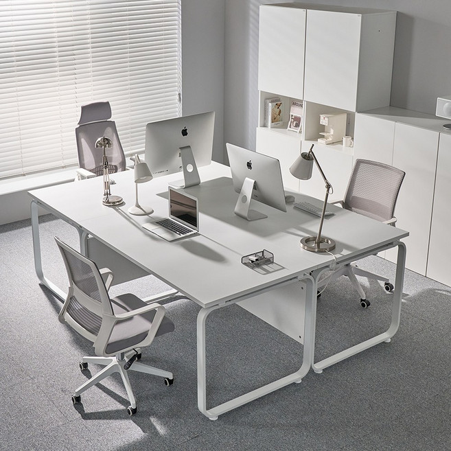 데임 A형 LPM 25T책상 올화이트 컴퓨터책상 1200 1400 1600 1800, 블랙프레임:사각/올화이트