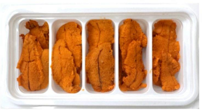 칠레산 프리미엄 급냉 성게알 우니, 1개, 100g 5홀 고급형