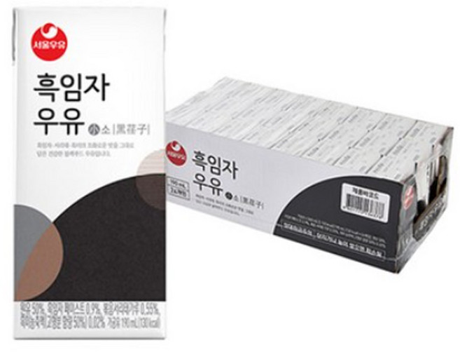서울 흑임자우유 190ml, 24개