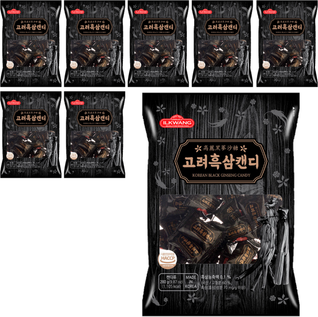 일광제과 고려흑삼캔디, 280g, 8개