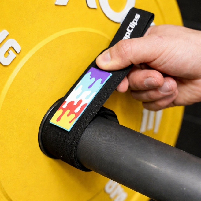 스냅클립 원터치 스마트 마구리 50mm 중량봉 바벨 락조 클립, 블랙, ICD