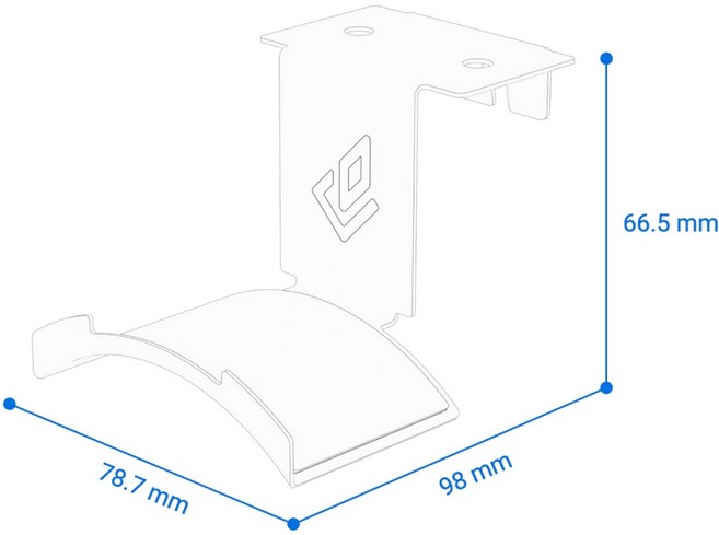 Dezctop 耳機架 Dezctop 配件 - 耳機架 白, 1個, Dezctop 配件 - 耳機架 / 白
