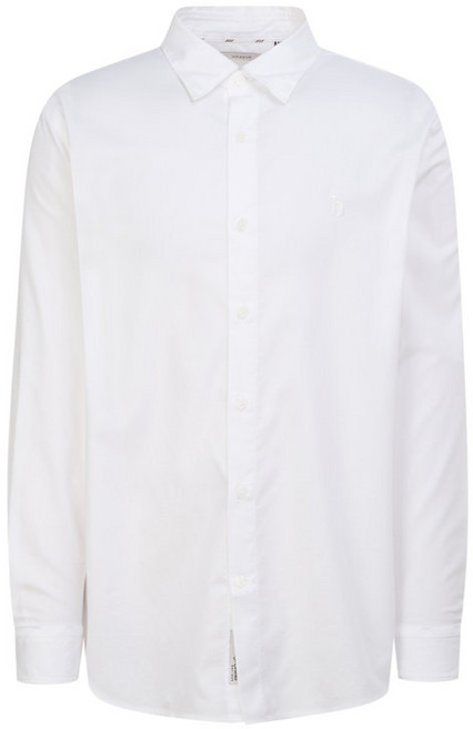 [국내매장정품]헤지스 남성 화이트 텐셀 혼방 솔리드 셔츠