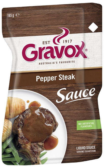 호주 그레복스 페퍼 스테이크 액상 소스 165g Gravox Pepper Steak Liquid Sauce, 1개