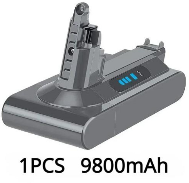 SV12 교체 배터리 V10 앱솔루트 코드 프리 진공 청소기 휴대용, 1pcs 9800mAh V10