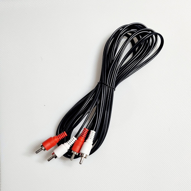 신길전자 2RCA코드 오디오 음성 케이블 실속형, 5M, 1개