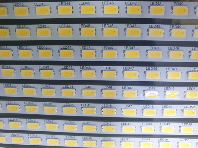 리폼용 LED PCB모듈 25W 엣지 면조명 수리 36V 플렉시블, 625mmX6.5mm  백색, 1개