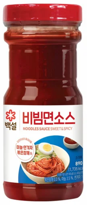 백설 면비빔용소스 890g, 7개