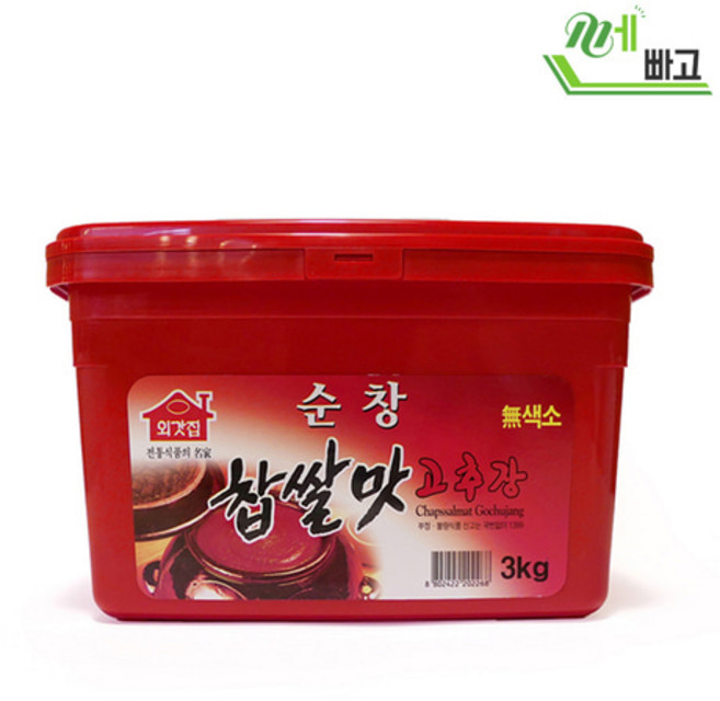외갓집 순창찹쌀맛 고추장 3kg, 1개