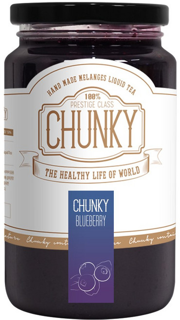 청키 수제 생 블루베리청 수제청 과일청, 700g, 1개입, 1개, 500ml