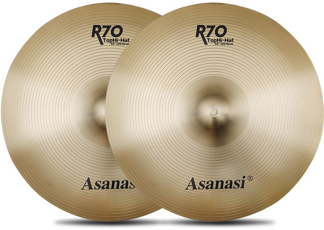 아사나시 드럼 R70 입문용 Asanasi 5드럼 4심벌즈, 14인치 더블 딥, 1개