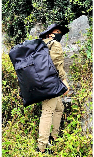 약초 배낭 밀리터리 국방색 캠핑 여행 등산 70L 80L 90L, 블랙
