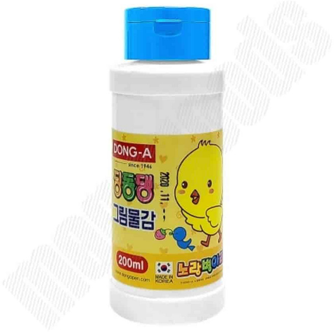 단색물감 하늘 200ml 박스 (24개입) 아동미술재료 미술준비물