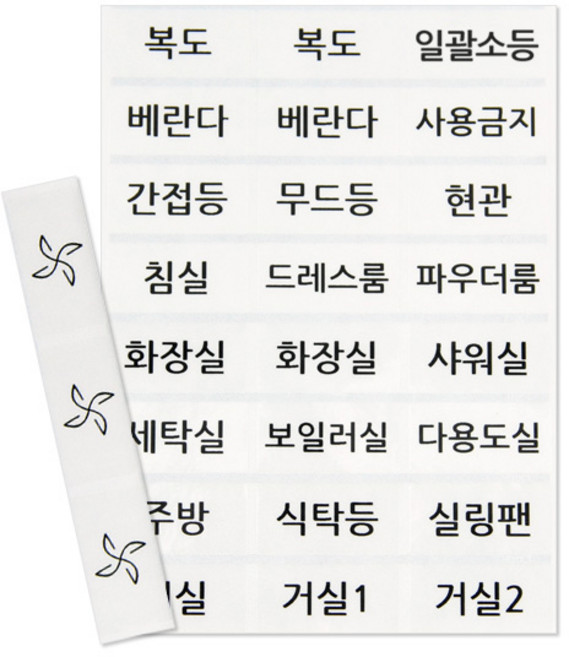 스위치 스티커 투명 라벨 네임스티커 방수 커버, 1개