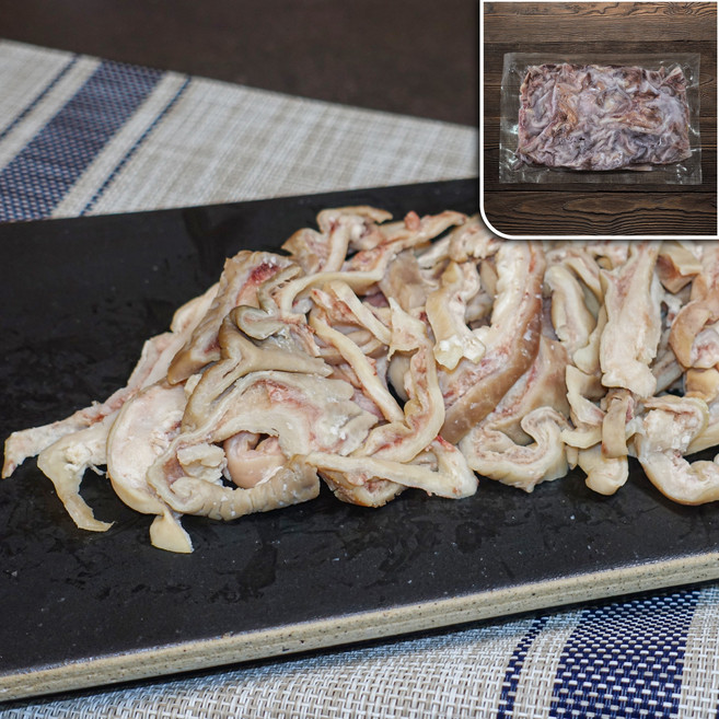 모두의국밥 쫀득 삶은오소리감투 슬라이스 1kg 순대국밥 재료 돼지머리부산물 내장국밥 업소용, 1개