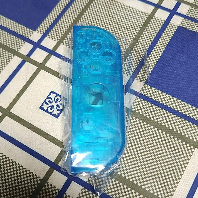 세트 하우징 케이스 NS FROG L 단추 교체 조이콘, 1개, 투명 오른쪽 블루 분리도구, 기본 모델명/품번
