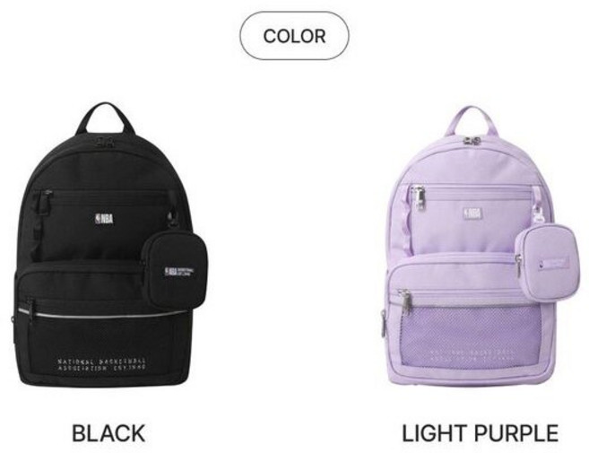 [NBA키즈 매장 정품] 26년 S/S 신상품 NBA 중학년 베이직 백팩 ( 용량 17L 660g의 가벼운 무게감 생활 방수)