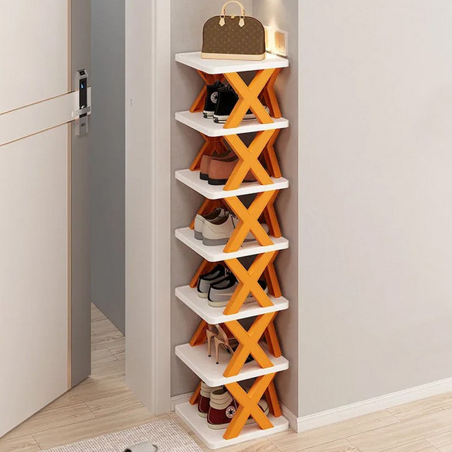 ELSECHO 다용도 신발장 정리대, 1개, XT-오렌지