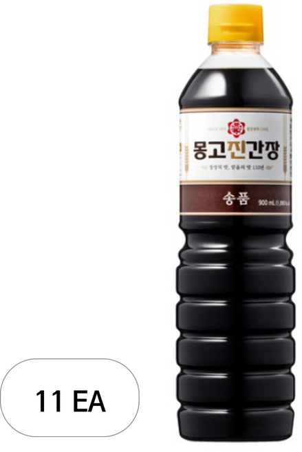 몽고진간장 송품, 900ml, 11개
