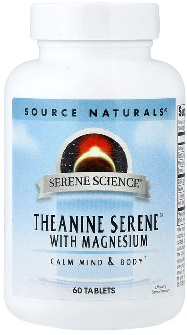 소스네츄럴스 Serene Science 테아닌 60정, 1개 - 쿠팡