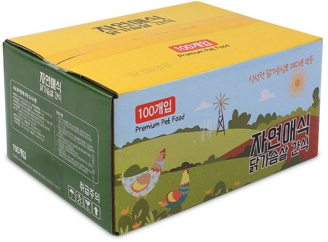 자연애식 닭가슴살 고양이간식 100p, 1개, 2kg