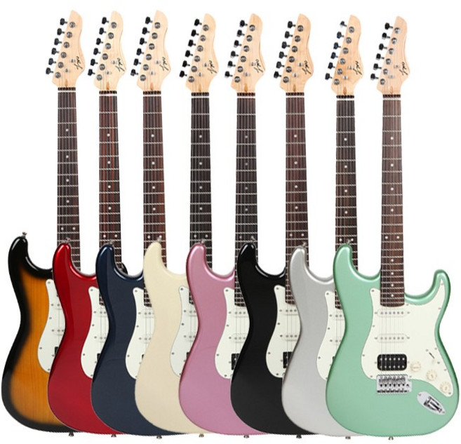 입문용 일렉기타 투맨 NEW Study-120 스트랫 전기기타 8색상, AR-애플레드, 1개