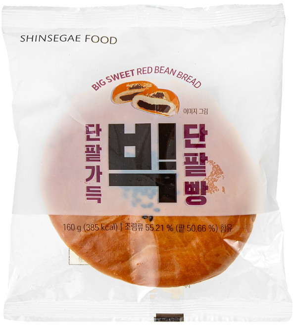 단팥가득 빅 단팥빵, 160g, 3개
