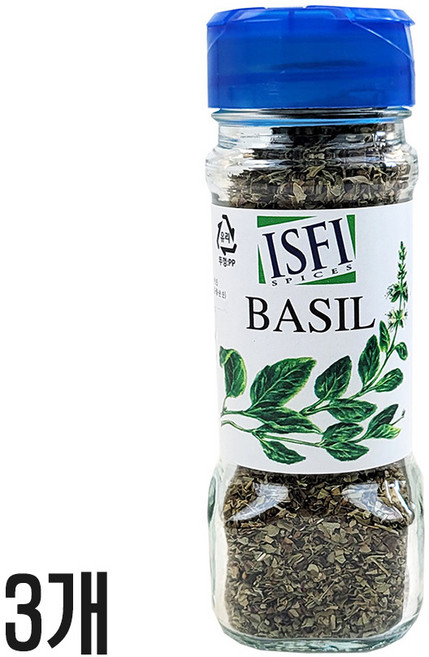 ISFI 바질 향신료, 3개, 18g