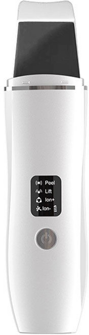 Pealy 초음파 필링기 갈바닉 워터필링기 음파 진동 미세전류 리프팅 USB충전, 화이트