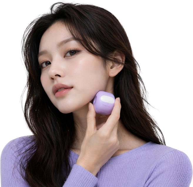 브이메라 데일리 브이라인 메이코볼 이중턱 사각턱 제거, 퍼플, 1개