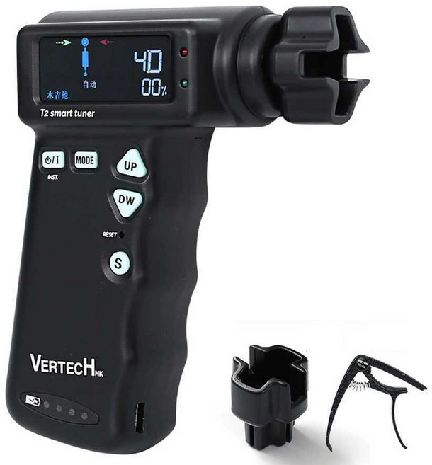 스마트 기타 조율기 통기타 비올라 베이스 오토 튜닝, 1개