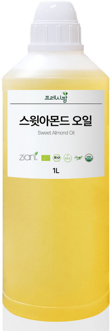 스윗 아몬드 오일 정제, 1개, 1L