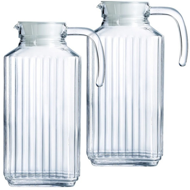 루미낙 콰드로 클리어 유리 물병 1.7L 1+1, 2개