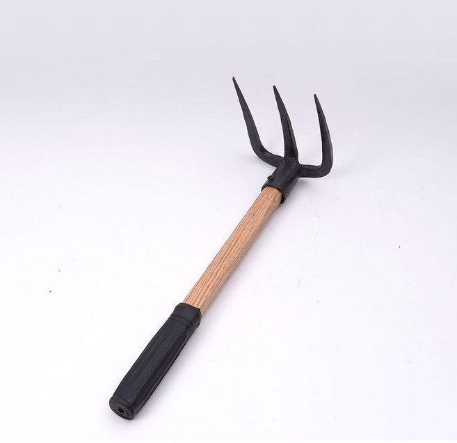 세발 약초괭이 3발 야전괭이 쇠스랑 농기구 약초 텃밭 농업용품 고사리 칡 더덕 인삼 1개