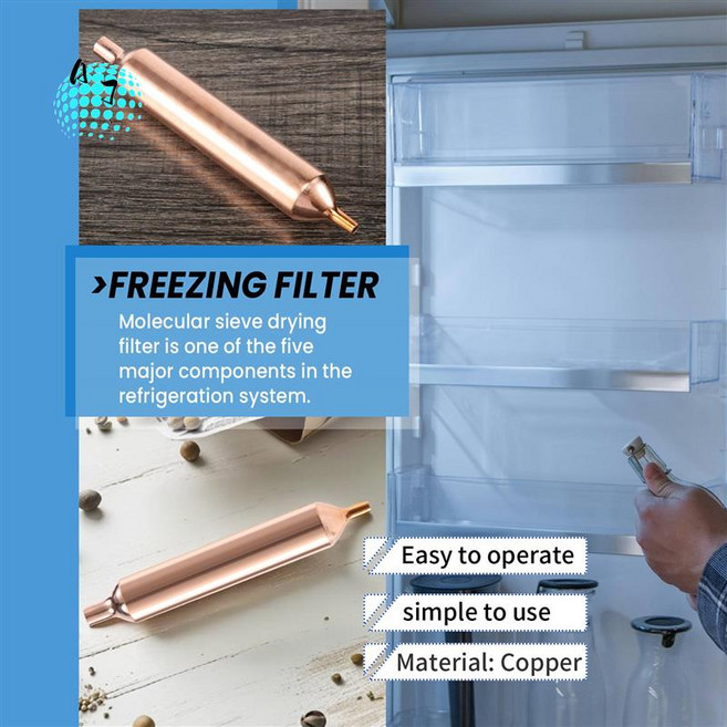 A07F-10 냉동 필터 115 X18mm 냉장고 필터 건조기 액세서리 냉동, 01 Brass, 1개