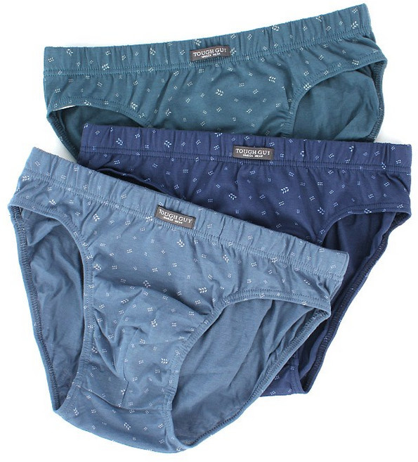 터프가이 남성용 삼각 면팬티 3종세트
