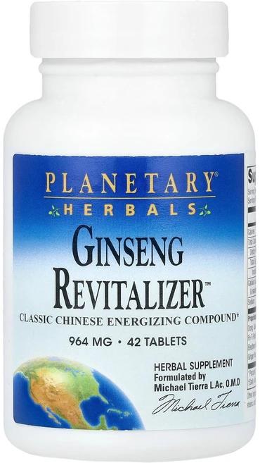 Planetary Herbals Ginseng Revitalizer™ 42 Tablets, 1개, 42정 - 쿠팡