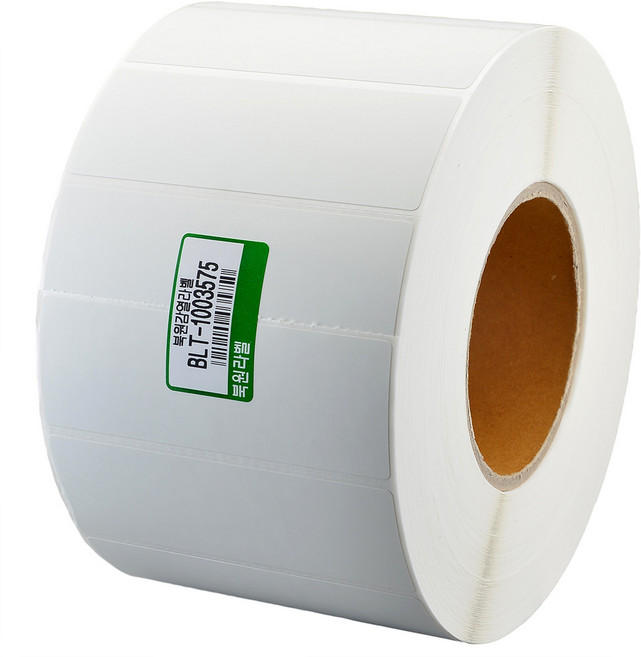 북원라벨 감열지 100X35mm 지관75mm 감열 롤 라벨용지 BLT-1003575