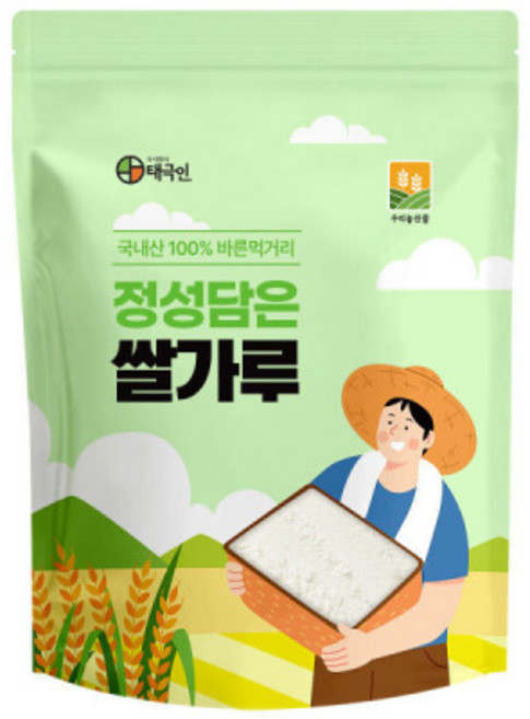 국산 싸라기 없이 가루 낸 건식 쌀가루 1kg 멥쌀 맵쌀가루, 1000g, 1개