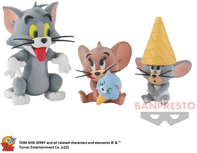 BANPRESTO Tom & Jerry 湯姆貓與傑利鼠 Fluffy Puffy 景品公仔, 1個, 傑利鼠