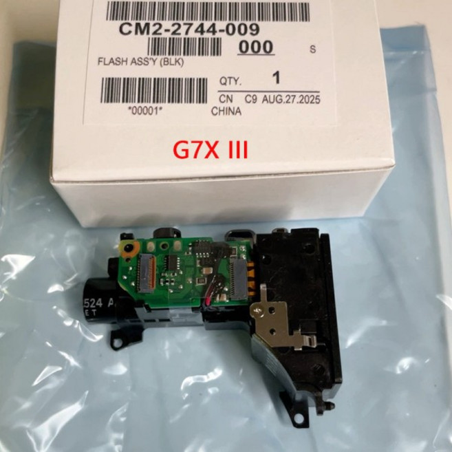 캐논 파워샷 G7X 마크 III 디지털 카메라용 새 팝업 플래시 충전 어셈블리 수리 부품, 02 Silver