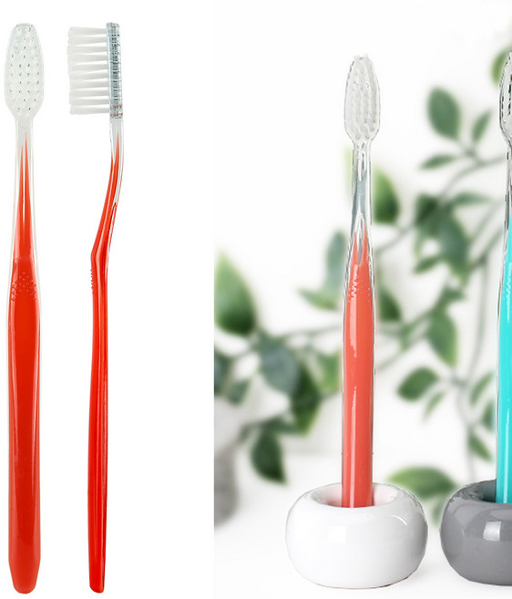 일회용칫솔 대용량 고급 미세모 개별포장 펜션 치과 치솔 모텔, 고급미세모 OPP (핑크), 500개