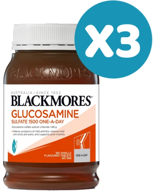 블랙모어스 글루코사민 1500mg 180정X3개, 3개, 180정 - 쿠팡